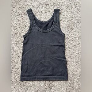 Nikibiki Charcoal Seamless Reversible Ribbed Tank Top - One size